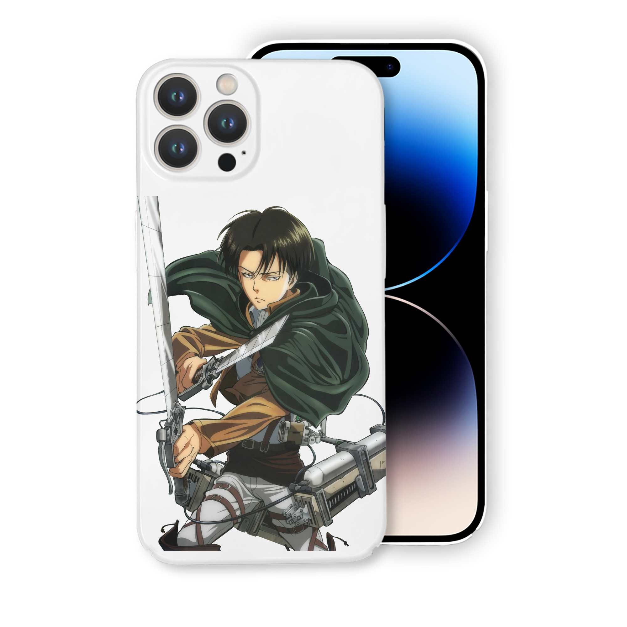 （画像用） 進撃の巨人 リヴァイ·アッカーマン Attack on Titan Levi Ackerman 【iPhone 14シリーズ対応】ハードケース